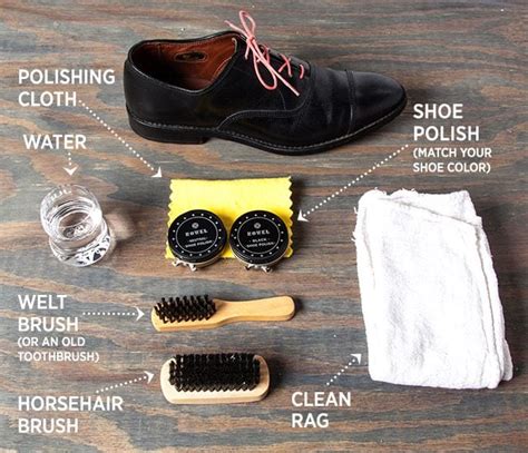 how to buff leather shoes at home